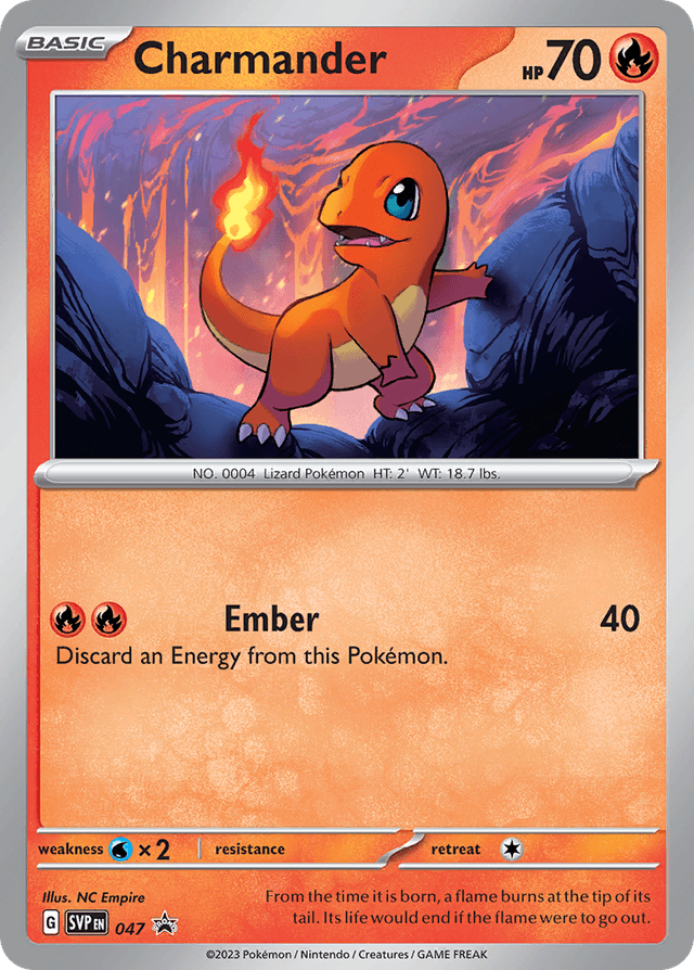 Carta Charmander 47/215 do set Scarlet & Violet Black Star Promos — Pokémon TCG | Bynx