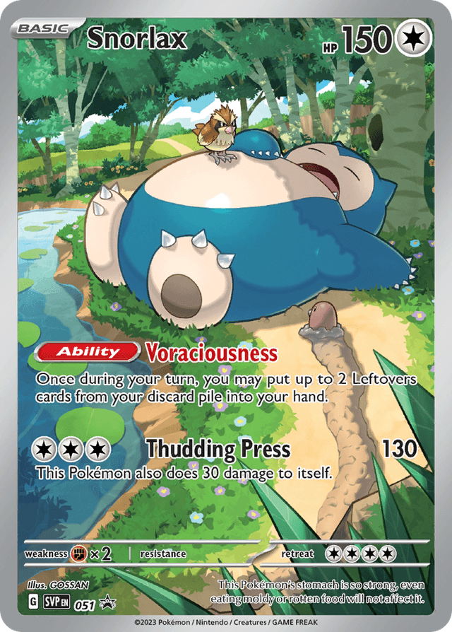 Carta Snorlax 51/215 do set Scarlet & Violet Black Star Promos — Pokémon TCG | Bynx