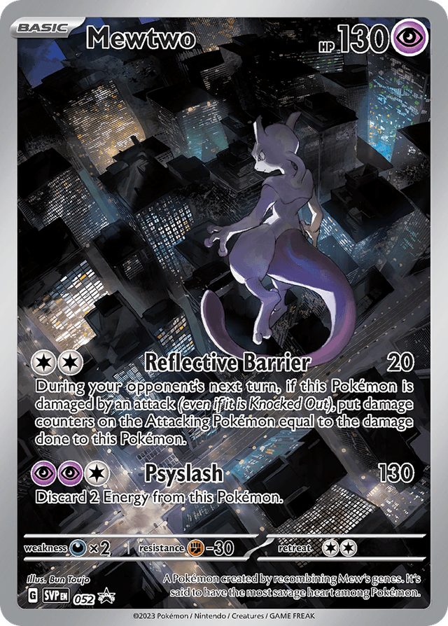 Carta Mewtwo 52/215 do set Scarlet & Violet Black Star Promos — Pokémon TCG | Bynx
