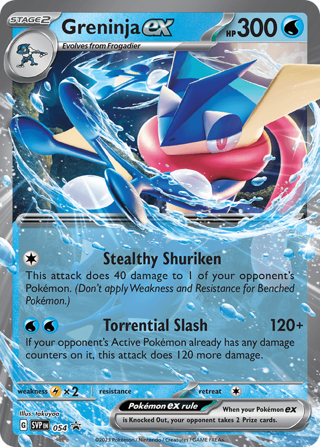 Carta Greninja ex 54/215 do set Scarlet & Violet Black Star Promos — Pokémon TCG | Bynx