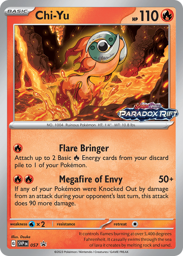 Carta Chi-Yu 57/215 do set Scarlet & Violet Black Star Promos — Pokémon TCG | Bynx