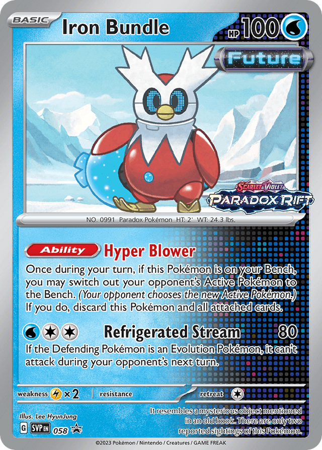 Carta Iron Bundle 58/215 do set Scarlet & Violet Black Star Promos — Pokémon TCG | Bynx