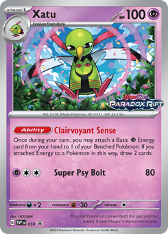 Xatu 59 — Scarlet & Violet Black Star Promos