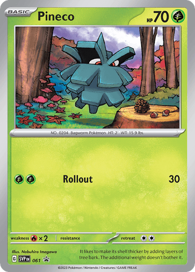 Carta Pineco 61/215 do set Scarlet & Violet Black Star Promos — Pokémon TCG | Bynx