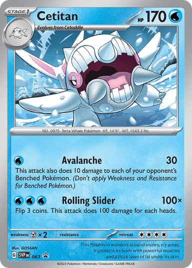 Carta Cetitan 63/215 do set Scarlet & Violet Black Star Promos — Pokémon TCG | Bynx