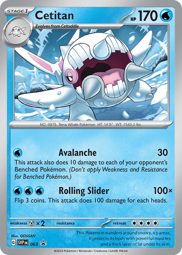 Carta Cetitan 63/215 do set Scarlet & Violet Black Star Promos — Pokémon TCG | Bynx