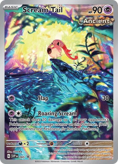 Carta Scream Tail 65/215 do set Scarlet & Violet Black Star Promos — Pokémon TCG | Bynx