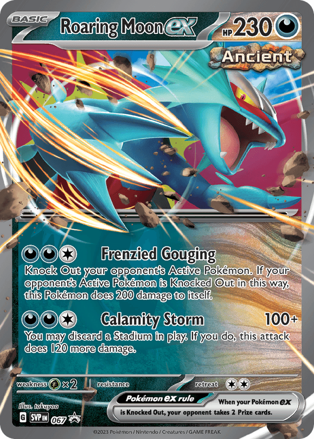 Carta Roaring Moon ex 67/215 do set Scarlet & Violet Black Star Promos — Pokémon TCG | Bynx
