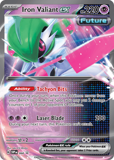 Carta Iron Valiant ex 68/215 do set Scarlet & Violet Black Star Promos — Pokémon TCG | Bynx