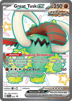 Great Tusk ex 72 — Scarlet & Violet Black Star Promos