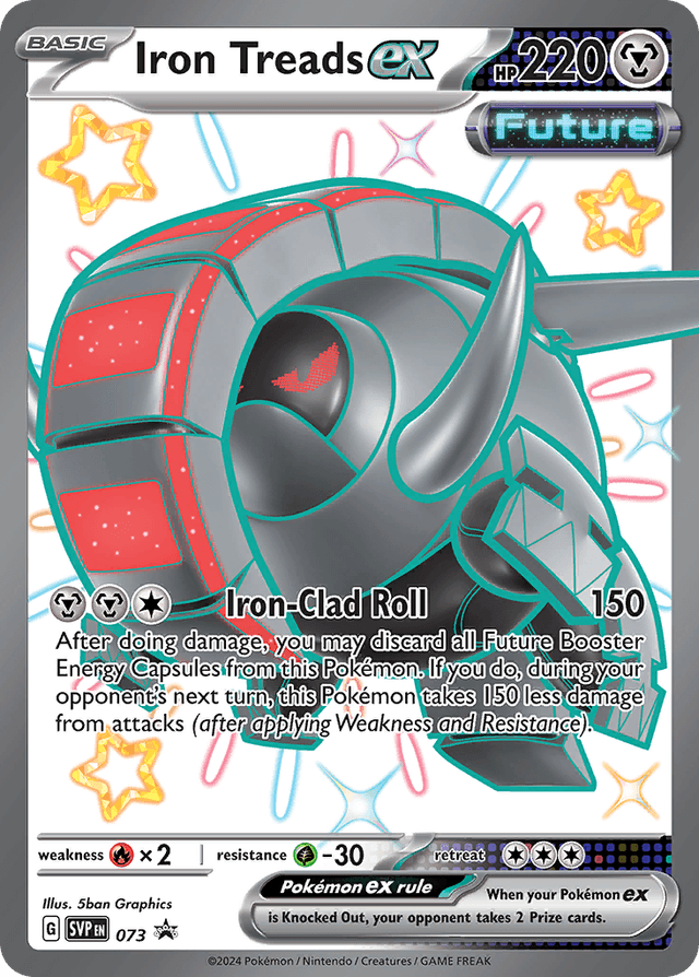 Carta Iron Treads ex 73/215 do set Scarlet & Violet Black Star Promos — Pokémon TCG | Bynx