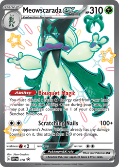 Meowscarada ex 78 — Scarlet & Violet Black Star Promos