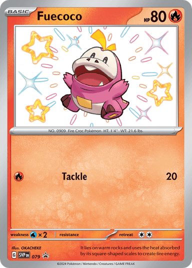Carta Fuecoco 79/215 do set Scarlet & Violet Black Star Promos — Pokémon TCG | Bynx