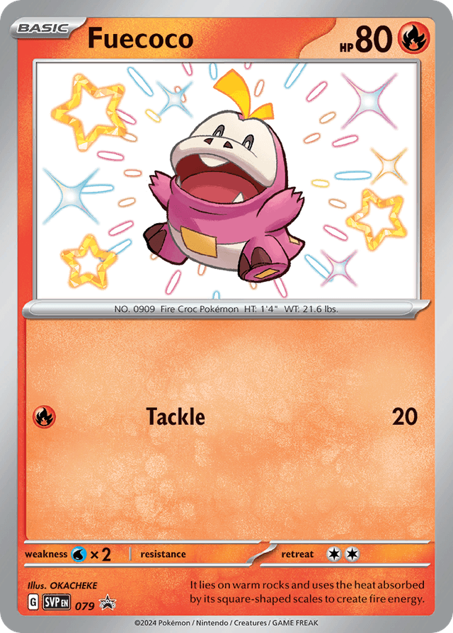 Carta Fuecoco 79/215 do set Scarlet & Violet Black Star Promos — Pokémon TCG | Bynx