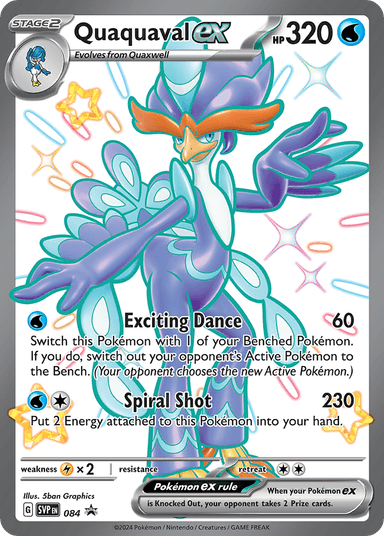 Carta Quaquaval ex 84/215 do set Scarlet & Violet Black Star Promos — Pokémon TCG | Bynx