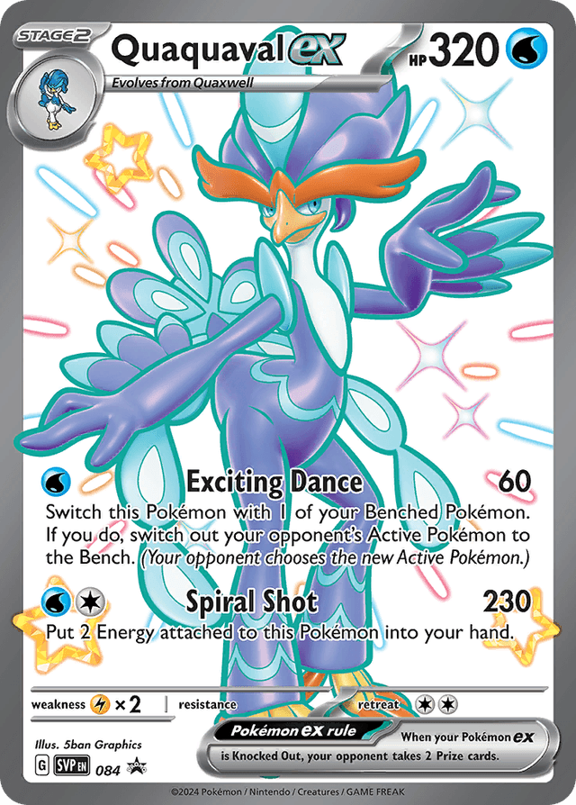 Carta Quaquaval ex 84/215 do set Scarlet & Violet Black Star Promos — Pokémon TCG | Bynx