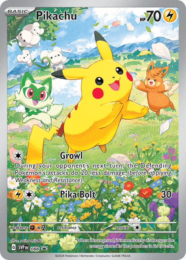 Carta Pikachu 88/215 do set Scarlet & Violet Black Star Promos — Pokémon TCG | Bynx