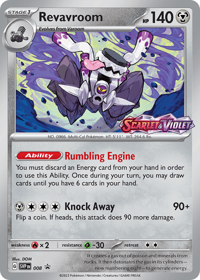 Carta Revavroom 8/215 do set Scarlet & Violet Black Star Promos — Pokémon TCG | Bynx