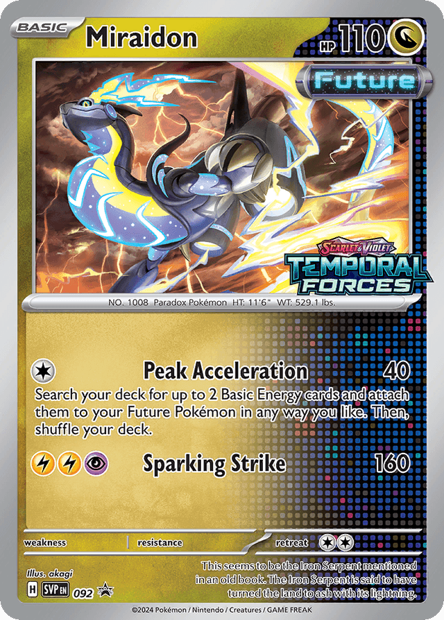 Carta Miraidon 92/215 do set Scarlet & Violet Black Star Promos — Pokémon TCG | Bynx