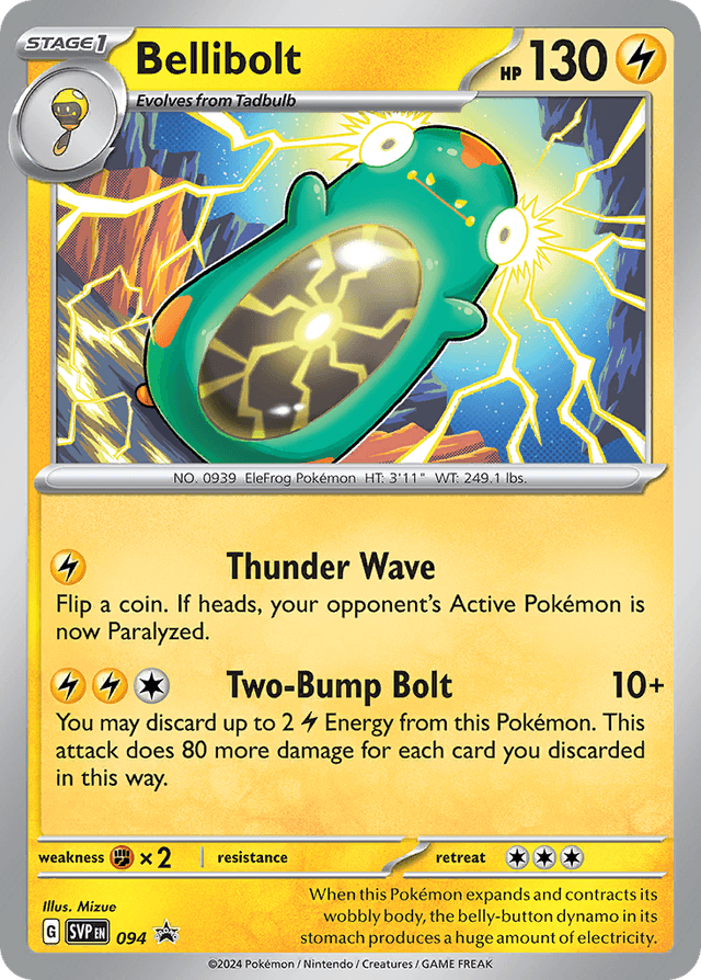 Carta Bellibolt 94/215 do set Scarlet & Violet Black Star Promos — Pokémon TCG | Bynx