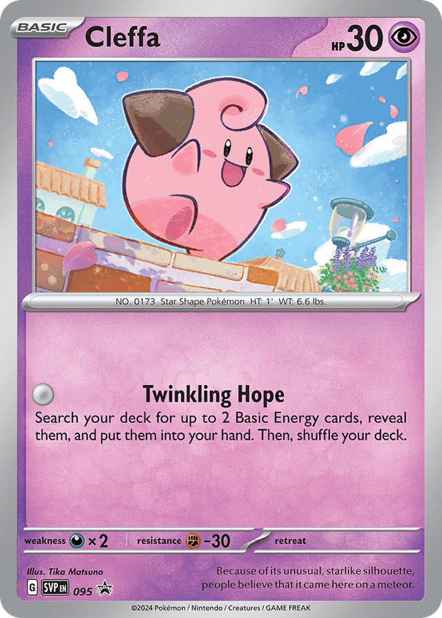 Carta Cleffa 95/215 do set Scarlet & Violet Black Star Promos — Pokémon TCG | Bynx