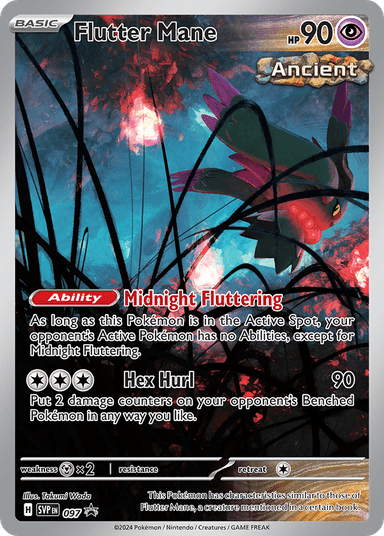Carta Flutter Mane 97/215 do set Scarlet & Violet Black Star Promos — Pokémon TCG | Bynx