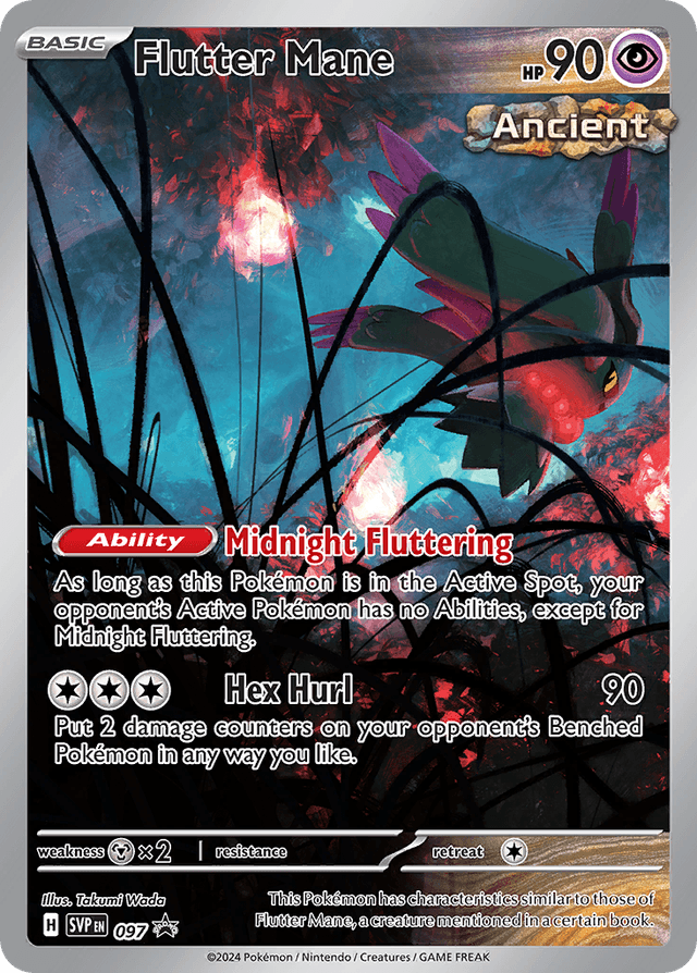 Carta Flutter Mane 97/215 do set Scarlet & Violet Black Star Promos — Pokémon TCG | Bynx