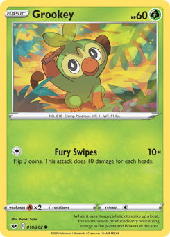 Grookey 10 — Sword & Shield