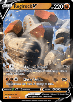 Regirock V 104 — Sword & Shield