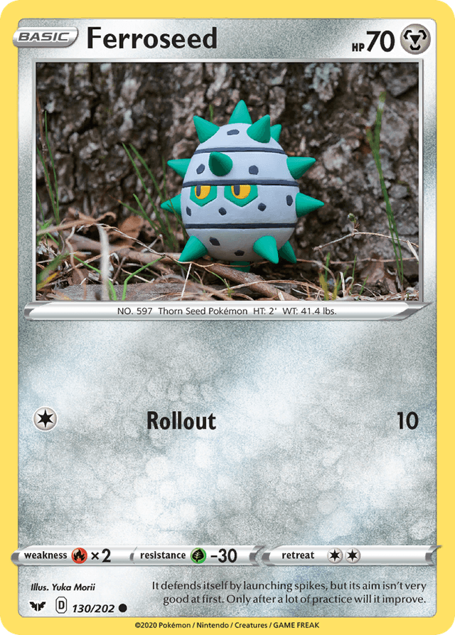 Carta Ferroseed 130/202 do set Sword & Shield — Pokémon TCG | Bynx