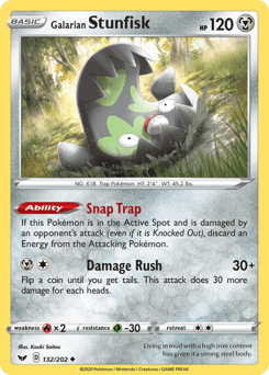 Galarian Stunfisk 132 — Sword & Shield