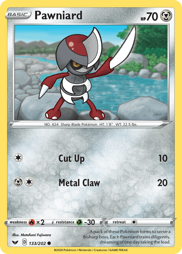 Carta Pawniard 133/202 do set Sword & Shield — Pokémon TCG | Bynx