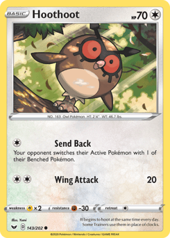 Hoothoot 143 — Sword & Shield