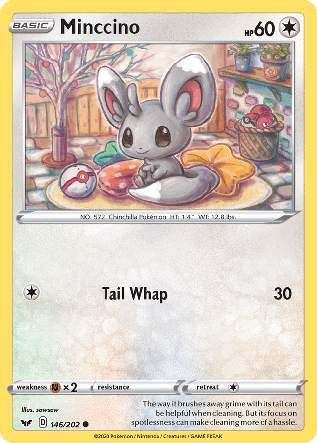 Carta Minccino 146/202 do set Sword & Shield — Pokémon TCG | Bynx