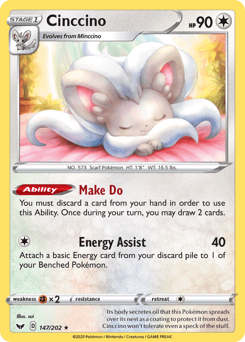 Cinccino 147 — Sword & Shield