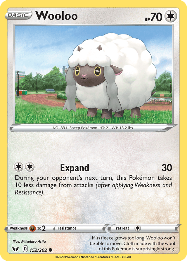 Carta Wooloo 152/202 do set Sword & Shield — Pokémon TCG | Bynx