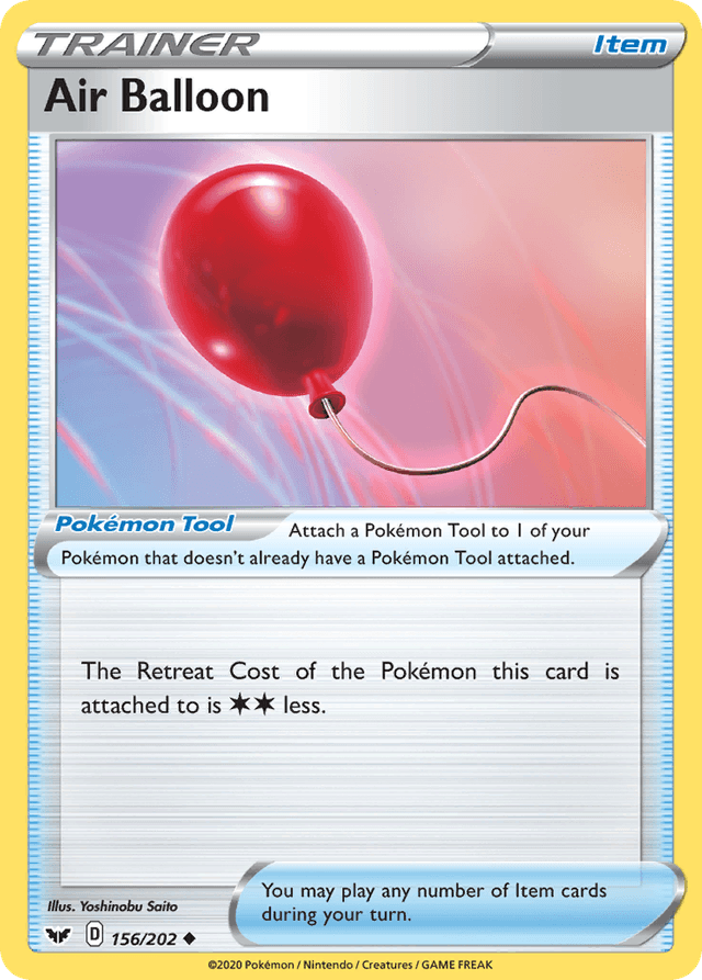 Carta Air Balloon 156/202 do set Sword & Shield — Pokémon TCG | Bynx