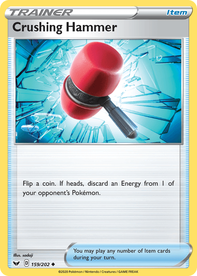 Carta Crushing Hammer 159/202 do set Sword & Shield — Pokémon TCG | Bynx