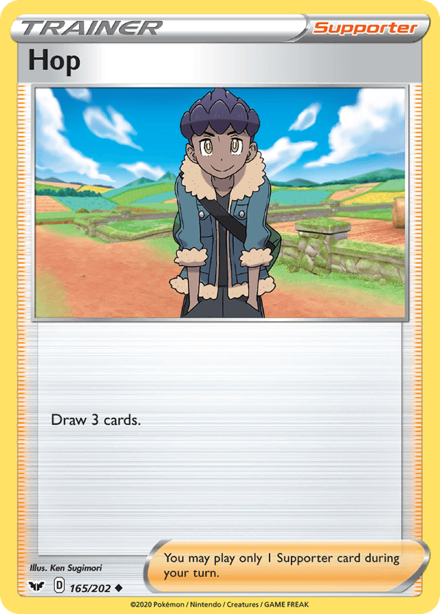 Carta Hop 165/202 do set Sword & Shield — Pokémon TCG | Bynx