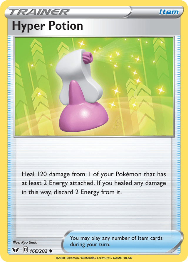 Carta Hyper Potion 166/202 do set Sword & Shield — Pokémon TCG | Bynx