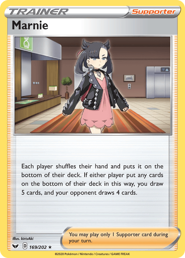 Carta Marnie 169/202 do set Sword & Shield — Pokémon TCG | Bynx