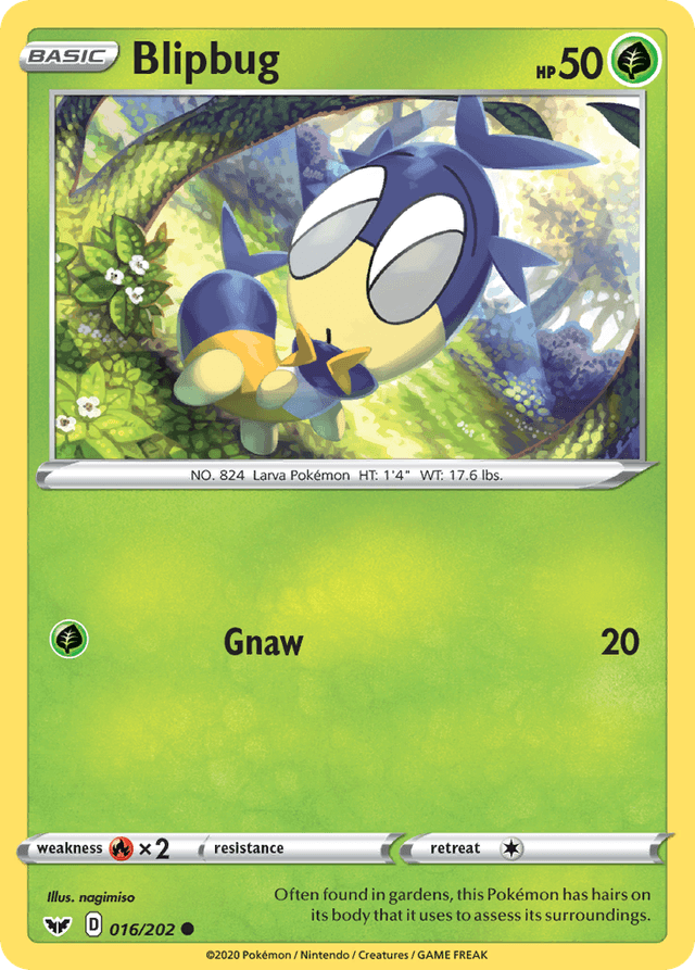 Carta Blipbug 16/202 do set Sword & Shield — Pokémon TCG | Bynx