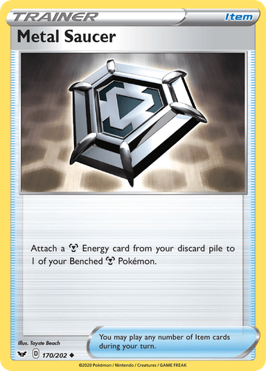 Carta Metal Saucer 170/202 do set Sword & Shield — Pokémon TCG | Bynx
