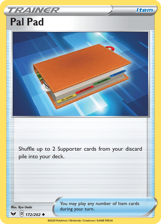 Carta Pal Pad 172/202 do set Sword & Shield — Pokémon TCG | Bynx