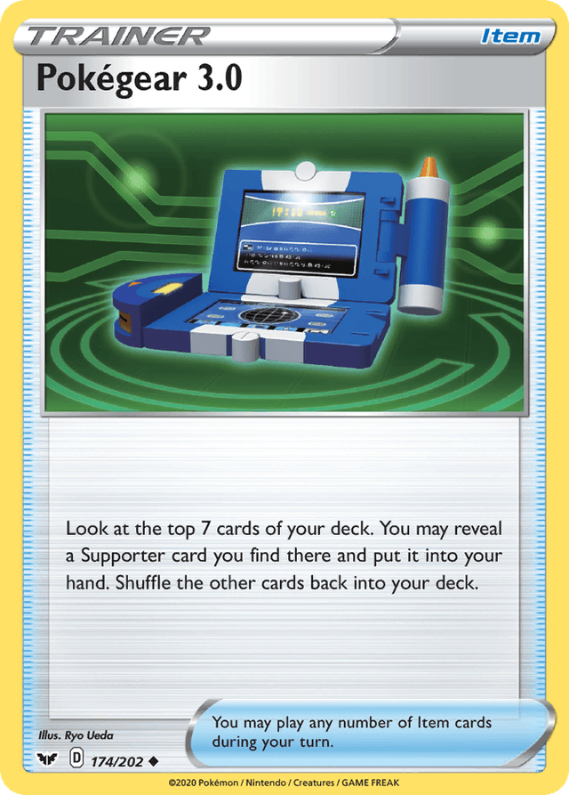 Carta Pokégear 3.0 174/202 do set Sword & Shield — Pokémon TCG | Bynx