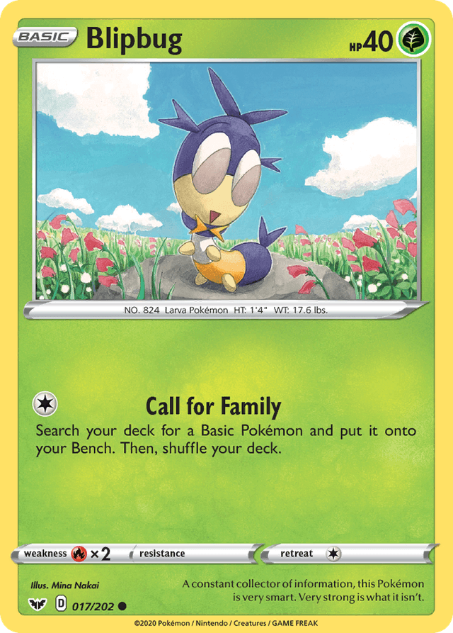 Carta Blipbug 17/202 do set Sword & Shield — Pokémon TCG | Bynx