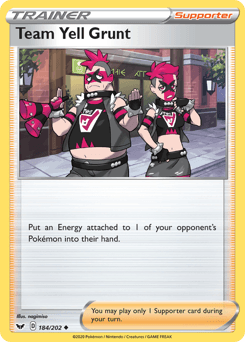 Team Yell Grunt 184/202 — Sword & Shield