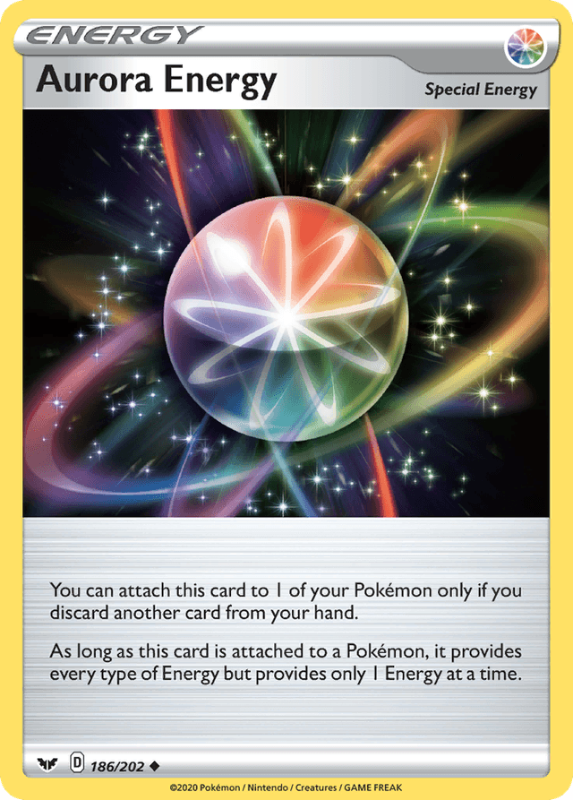 Carta Aurora Energy 186/202 do set Sword & Shield — Pokémon TCG | Bynx