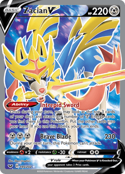 Zacian V 195 — Sword & Shield
