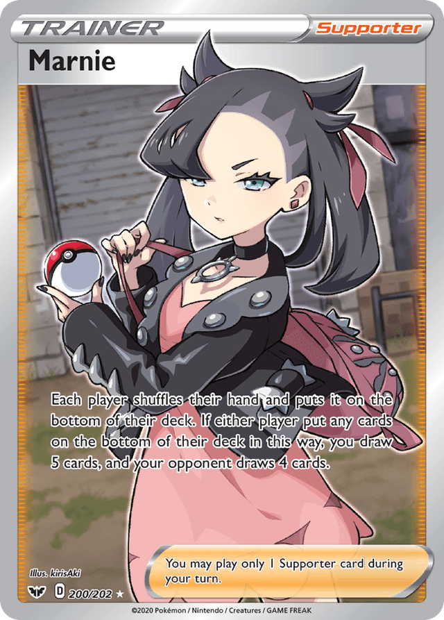 Carta Marnie 200/202 do set Sword & Shield — Pokémon TCG | Bynx